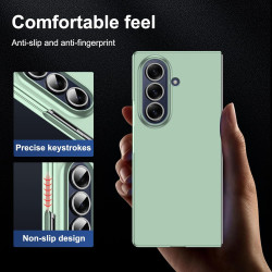 Lemxiee Coque pour Samsung Galaxy Z Fold 7 Case en Ultra-Mince & Acrylique Vert Coque