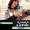 Lemxiee Coque pour Samsung Galaxy Z Fold 7 Case en Ultra-Mince & Acrylique Vert Coque
