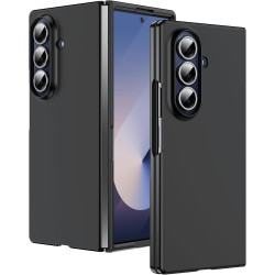 Lemxiee Coque pour Samsung Galaxy Z Fold 7 Case en Ultra-Mince & Acrylique Noir Coque