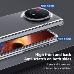 Lemxiee Coque pour Honor Magic V6 Case en Ultra-Mince & Acrylique Transparent,Compatible avec MagSafe Coque
