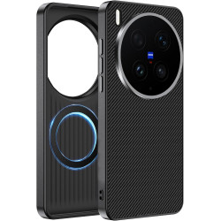Lemxiee Coque Magnétique pour Vivo X300 Ultra Case avec Metal Buttons & Metal Lens Protective Frame,Compatible avec MagSafe Coqu
