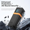 Coque de protection en silicone pour batterie externe uvert 200 w 25000 mah, étui antidérapant avec design anti-chocs, découpes 