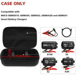 Étui de protection universel en EVA compatible avec les chargeurs de batterie intelligents NOCO GENIUS10, GENIUS5, GENIUS2, GENI