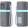 S coque de protection en silicone pour batterie externe uvert 200 w, coque antidérapante et antichoc pour chargeur portable 25 0
