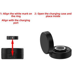 Étui de chargement de batterie pour chargeur Oura Ring Gen4, boîte de chargement de voyage portable pour Smart Ring Gen4, charge
