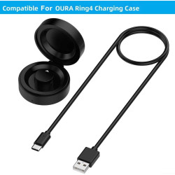 Étui de chargement de batterie pour chargeur Oura Ring Gen4, boîte de chargement de voyage portable pour Smart Ring Gen4, charge