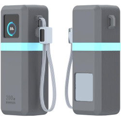 Coque de protection en silicone pour batterie externe uvert 200 w, coque antidérapante antichoc avec découpes précises, coque po