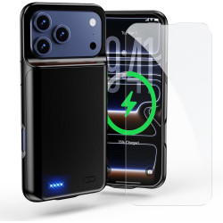 Coque batterie Nwe 2025 pour iPhone 17 Pro-Noir