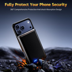 Coque batterie Nwe 2025 pour iPhone 17 Pro-Noir