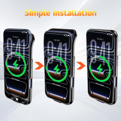 Coque batterie Nwe 2025 pour iPhone 17 Pro-Noir
