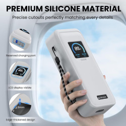 Compatible avec Anker Prime Power Bank 26, 250 mAh, 300 W, coque de protection en silicone souple antichoc pour batterie externe