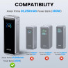 Compatible avec Anker Prime Power Bank 26, 250 mAh, 300 W, coque de protection en silicone souple antichoc pour batterie externe