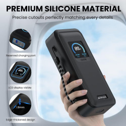 Compatible avec Anker Prime Power Bank 26, 250 mAh, 300 W, coque de protection en silicone souple antichoc pour batterie externe