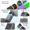 Uvert nexode power bank 20 000 mah 165 w coque en silicone avec ajustement parfait et accès complet aux boutons et ports (gris)