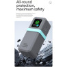 Uvert nexode power bank 20 000 mah 165 w coque en silicone avec ajustement parfait et accès complet aux boutons et ports (gris)
