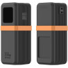 Uvert nexode power bank 20 000 mah 165 w coque en silicone avec ajustement parfait et accès complet aux boutons et ports (noir)