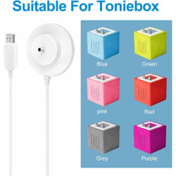 9V Chargeur USB pour Toniebox 1.8M Audio Tonie Box Station de Charge Peut Remplacer Adaptateur Le Câble de Charge d'origine DC 5