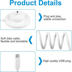 9V Chargeur USB pour Toniebox 1.8M Audio Tonie Box Station de Charge Peut Remplacer Adaptateur Le Câble de Charge d'origine DC 5