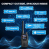 BAOFENG GT-5R Mini 5W Radio Bi-Bande, Talkie-walkie VHF/UHF, Programmation sans Fil par Application, Double PTT, Port de Chargem