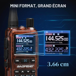 BAOFENG GT-5R Mini 5W Radio Bi-Bande, Talkie-walkie VHF/UHF, Programmation sans Fil par Application, Double PTT, Port de Chargem