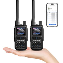 Baofeng GT-5R Mini 5W Radio portative Double Bande, Talkie-walkie UHF VHF Compact avec Programmation Via Application BT, 999 can