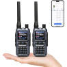 BAOFENG GT-5R Mini 5W Radio Bi-Bande, Talkie-walkie VHF/UHF, Programmation sans Fil par Application, Double PTT, Port de Chargem
