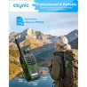 eSynic 4PCS Talkies-Walkies Longue Distance avec Écouteurs Talkie-walkie Rechargeable 16 Canaux PMR446 sans Licence Boîtier Robu