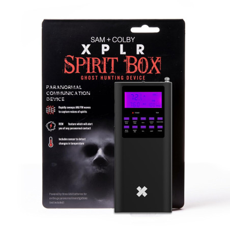 Sam and Colby XPLR Spirit Box | Équipement de détection paranormal survie hantée scanner chasseur de fantômes détecteur EMF et E