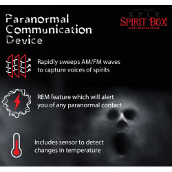 Sam and Colby XPLR Spirit Box | Équipement de détection paranormal survie hantée scanner chasseur de fantômes détecteur EMF et E