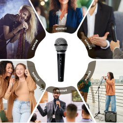 Ensemble de 4 Faux Microphones: Modèle réduit de Faux Microphone, Microphone de Simulation, Accessoire de scène Amusant et idéal