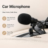 Microphone externe 3,5 mm pour voiture - micro cravate compatible avec autoradio bleutooth jvc, kenwood, sony, alpine - câble de