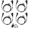 Oreillette Talkie Walkie, 4 Pièces Oreillette Compatible avec BAOFENG, Oreillette Talkie Walkie pour BAOFENG, Oreillette Radio B