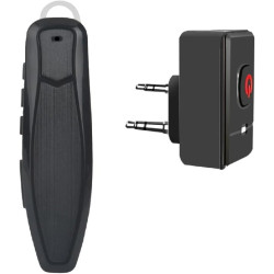 Jetfon bt-k2 casque sans fil bleutooth avec adaptateur talkie-walkie type k, ptt double mode et autonomie de 26 h, compatible av