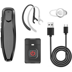 Jetfon bt-k2 casque sans fil bleutooth avec adaptateur talkie-walkie type k, ptt double mode et autonomie de 26 h, compatible av