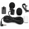 Microphone Filaire pour Autoradio 3,5 mm, Micro Cravate, Comprend des Autocollants Et Une Pince en Forme De U. Externe Mic pour 