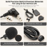 Microphone Filaire pour Autoradio 3,5 mm, Micro Cravate, Comprend des Autocollants Et Une Pince en Forme De U. Externe Mic pour 
