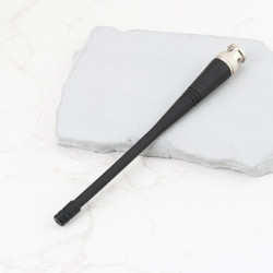 SG Store Antenne RF UHF Fouet Droite BNC Mâle EXC450BN 450-470 MHz pour émetteur-récepteur Mobile Portable 15 Cm