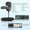 Retevis MB63B Radio Portable CB avec NRC, TFT écran Couleur CB Radio, 12/24V, AM/FM, CTCSS/DCS, Gain RF/MIC, EMG CH9/19, 40-Cana