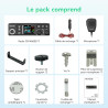 Retevis MB63B Radio Portable CB avec NRC, TFT écran Couleur CB Radio, 12/24V, AM/FM, CTCSS/DCS, Gain RF/MIC, EMG CH9/19, 40-Cana