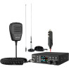 Retevis MB63B CB Radio avec Antenne, NRC Réduit Le Bruit CB Portable, écran Couleur TFT 1,77 Pouce, AM/FM, 12/24 V, Gain RF/MIC,