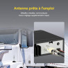 Retevis MB63B CB Radio avec Antenne, NRC Réduit Le Bruit CB Portable, écran Couleur TFT 1,77 Pouce, AM/FM, 12/24 V, Gain RF/MIC,