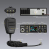 Retevis MB63B CB Radio avec Antenne, NRC Réduit Le Bruit CB Portable, écran Couleur TFT 1,77 Pouce, AM/FM, 12/24 V, Gain RF/MIC,