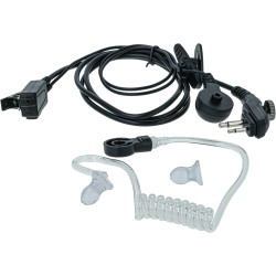 vhbw 10x Oreillette Compatible avec Hyt/Hytera TD510, TD520, PD560, TC620, PD500 Radio Talkie-walkie avec Microphone PTT, câble 