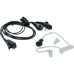 vhbw 10x Oreillette Compatible avec Hyt/Hytera TD510, TD520, PD560, TC620, PD500 Radio Talkie-walkie avec Microphone PTT, câble 