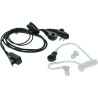 vhbw 10x Oreillette Compatible avec Hyt/Hytera TD510, TD520, PD560, TC620, PD500 Radio Talkie-walkie avec Microphone PTT, câble 