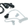 vhbw 10x Oreillette Compatible avec Hyt/Hytera TD510, TD520, PD560, TC620, PD500 Radio Talkie-walkie avec Microphone PTT, câble 