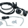 vhbw 10x Oreillette Compatible avec Hyt/Hytera TD510, TD520, PD560, TC620, PD500 Radio Talkie-walkie avec Microphone PTT, câble 