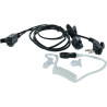 vhbw 10x Oreillette Compatible avec Hyt/Hytera TD510, TD520, PD560, TC620, PD500 Radio Talkie-walkie avec Microphone PTT, câble 
