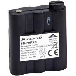 Midland PB-70 Pro - Pack Batterie Ni-Mh Rechargeable pour XT70 Pro 700 mAh