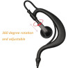 Oreillette en forme de G avec micro PTT compatible avec Kenwood NX-200 NX-210 NX-300 NX-3200 NX-3300 NX-410 NX-411 NX-5200 NX-53